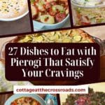 27 dishes to eat with pierogi that satisfy your cravings pinterest image.