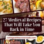 27 medieval recipes that will take you back in time pinterest image.