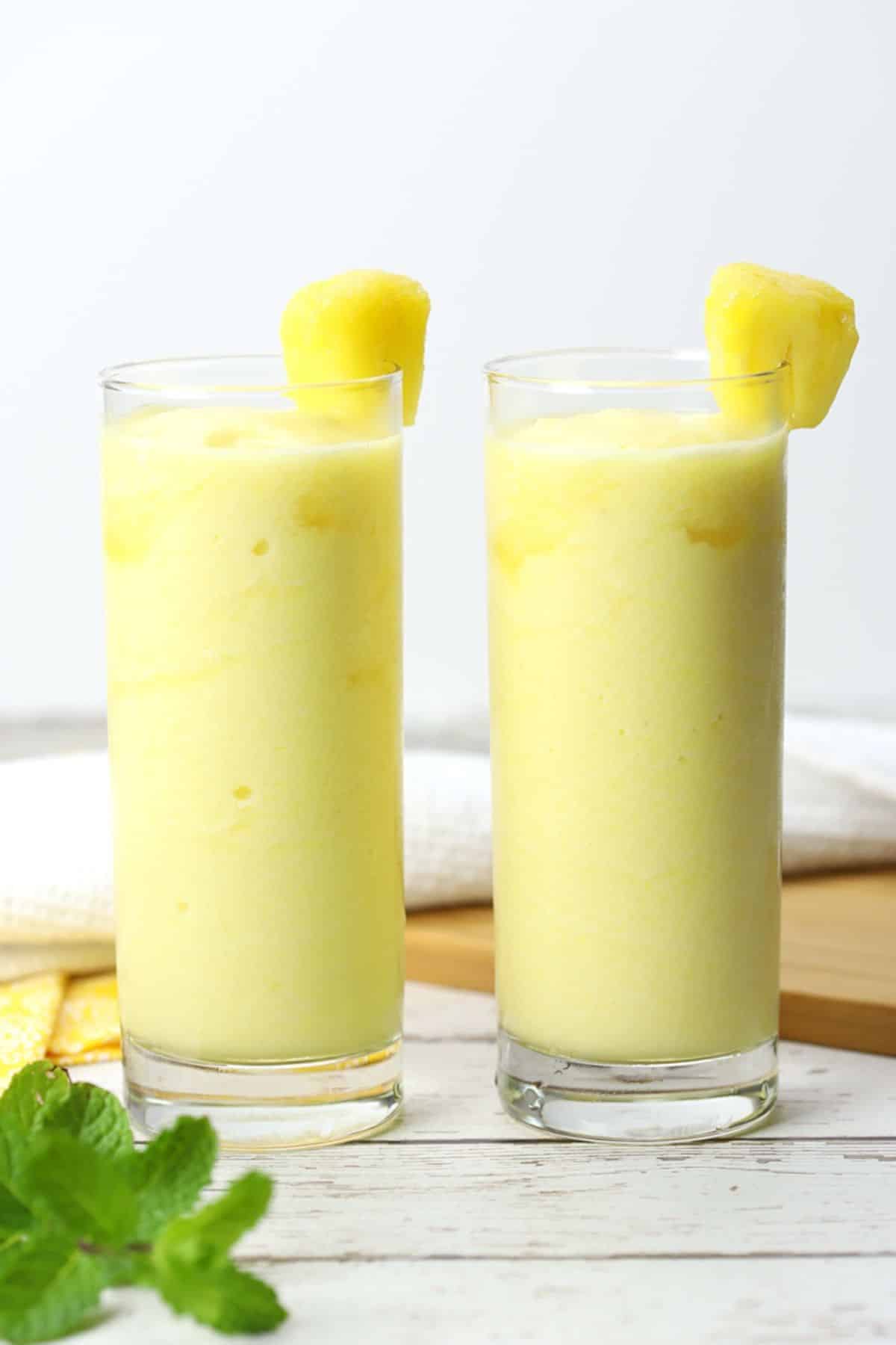 Frozen Pineapple and Mango Mocktail Recipe - Hawaii Travel with Kids