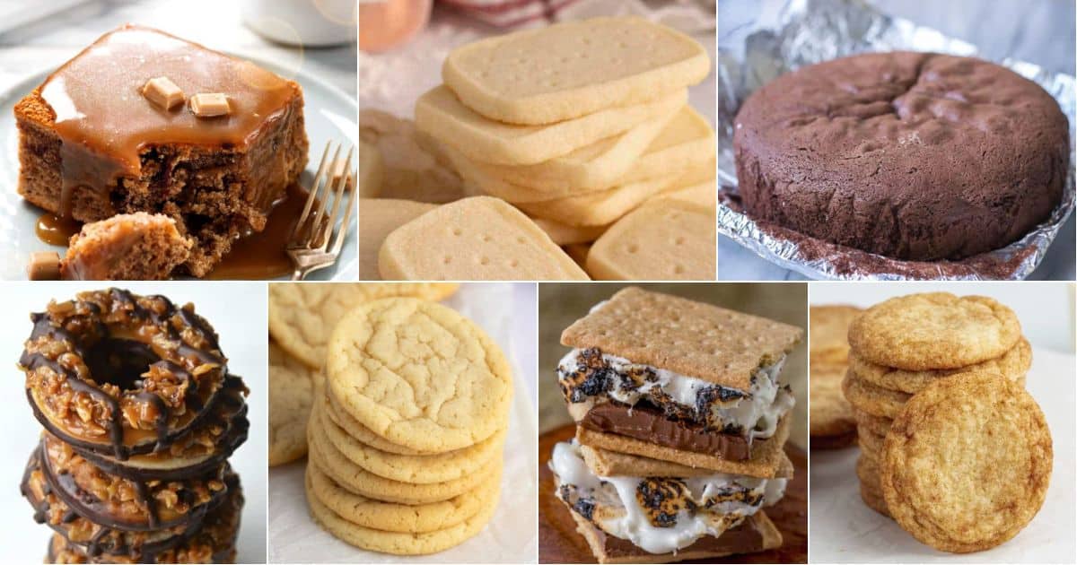 17 desserts that start with s for a sweet treat facebook image.