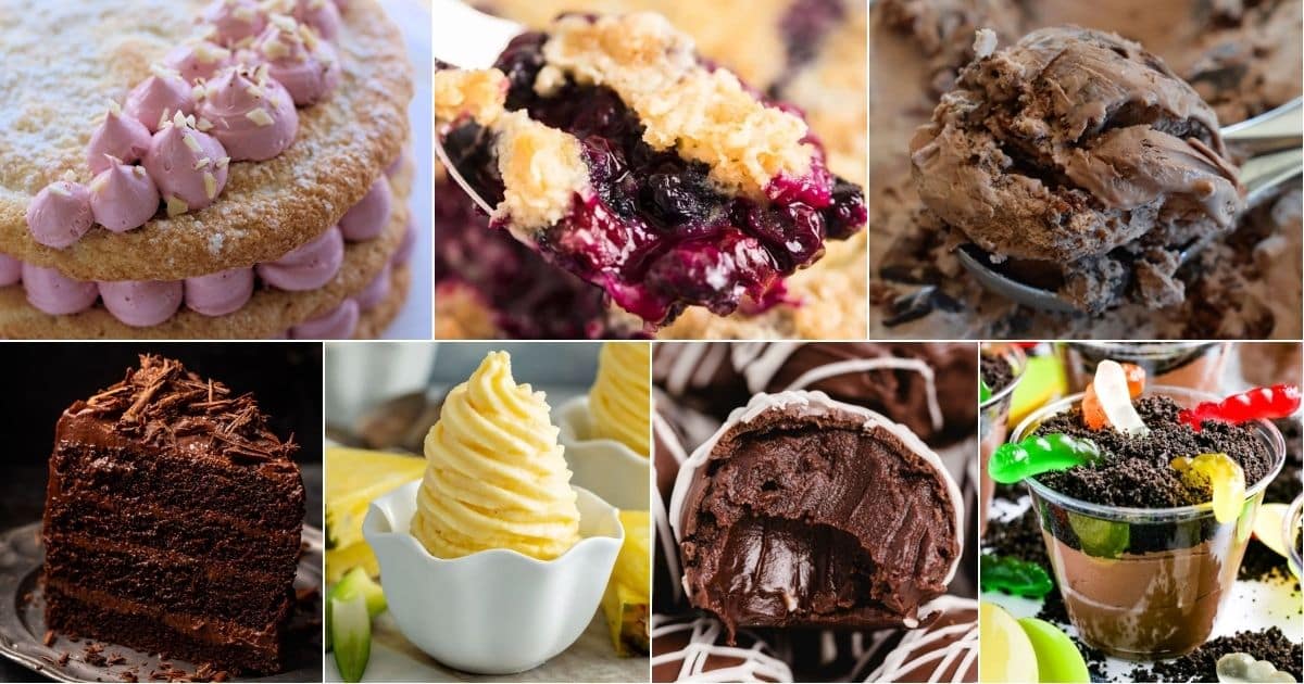 21 desserts that start with d for a delicious treat facebook image.