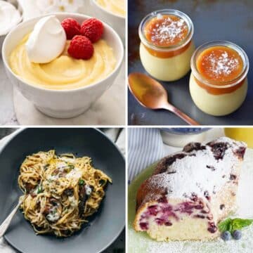 Fourd delicious dishes that use a lot of milk.