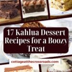 17 kahlua dessert recipes for a boozy treat pinterest image.