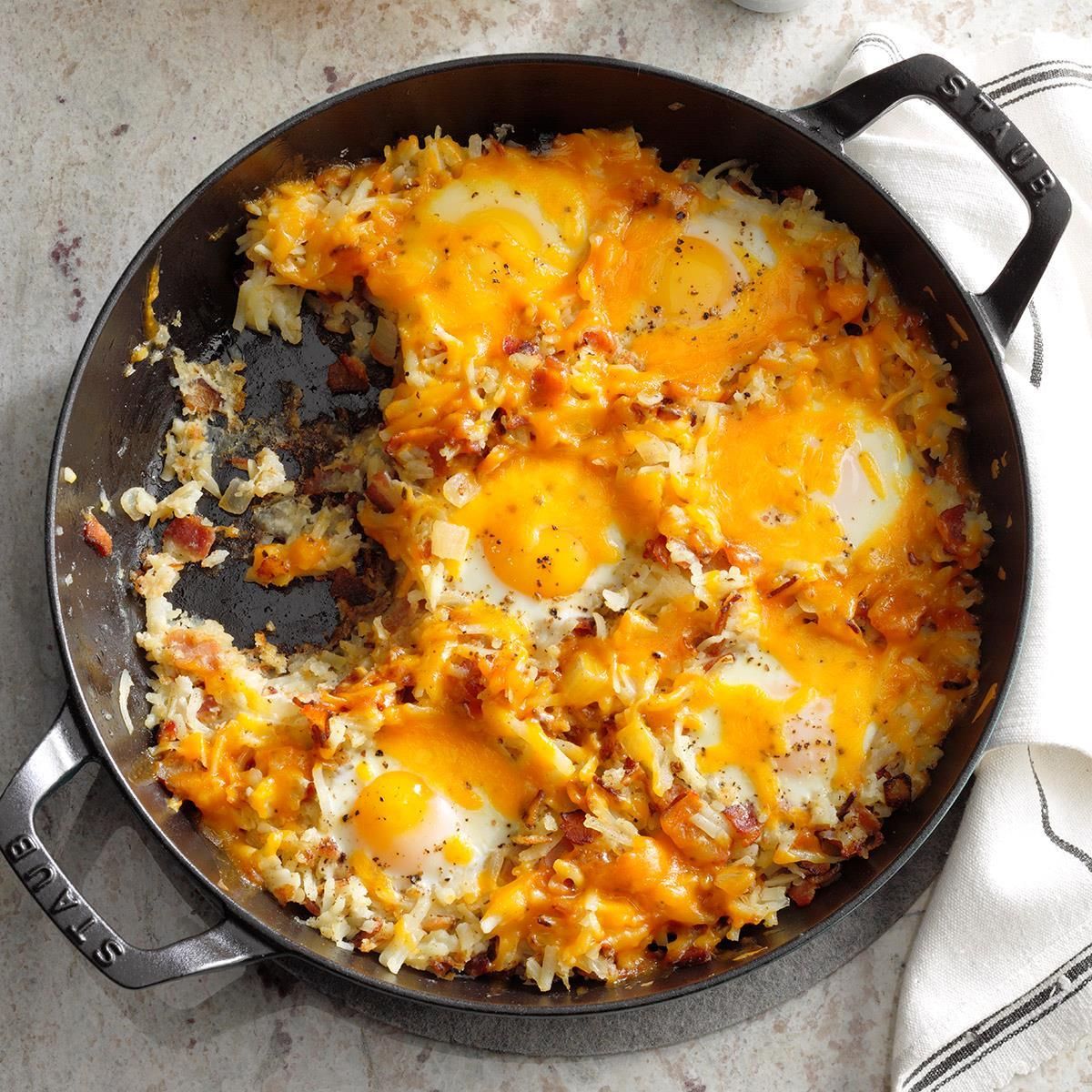 Scrumptious sheepherder's breakfast in a pot.