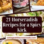 21 horseradish recipes for a spicy kick pinterest image.