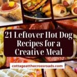 21 leftover hot dog recipes for a creative meal pinterest image.