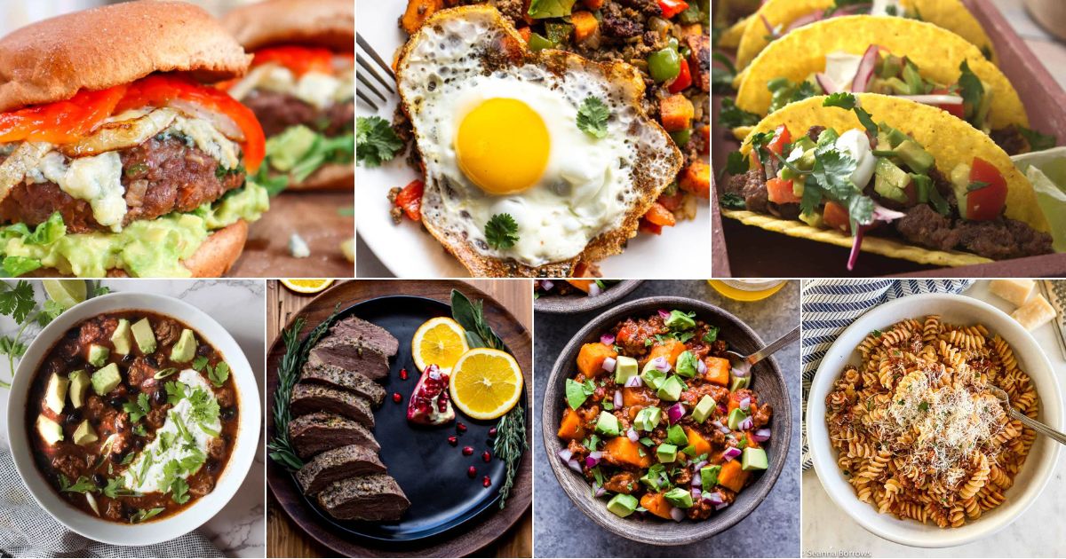 27 bison recipes for a lean and healthy meat facebook image.