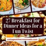 27 breakfast for dinner ideas for a fun twist pinterest image.