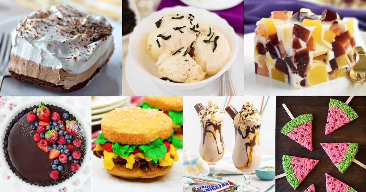 27 fun & unusual desserts for a creative treat (easy recipes) facebook image.