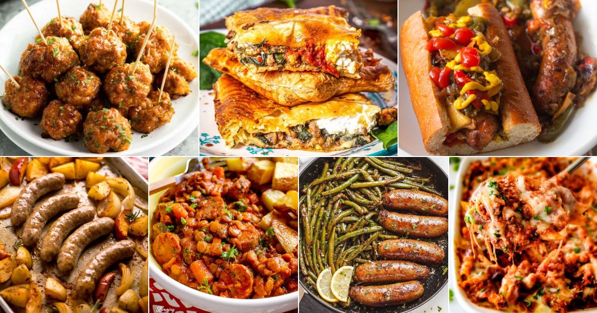 27 italian sausage recipes for a taste of italy facebook image.
