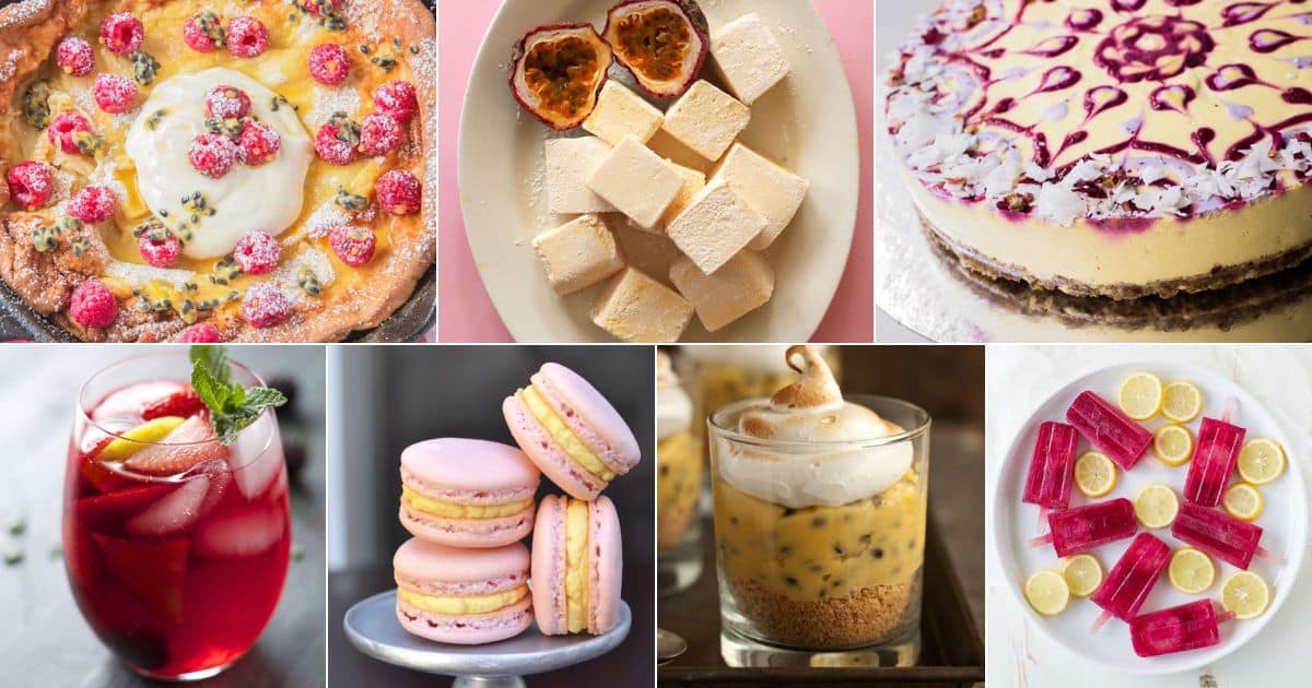 27 passion fruit recipes for a tropical treat facebook image.