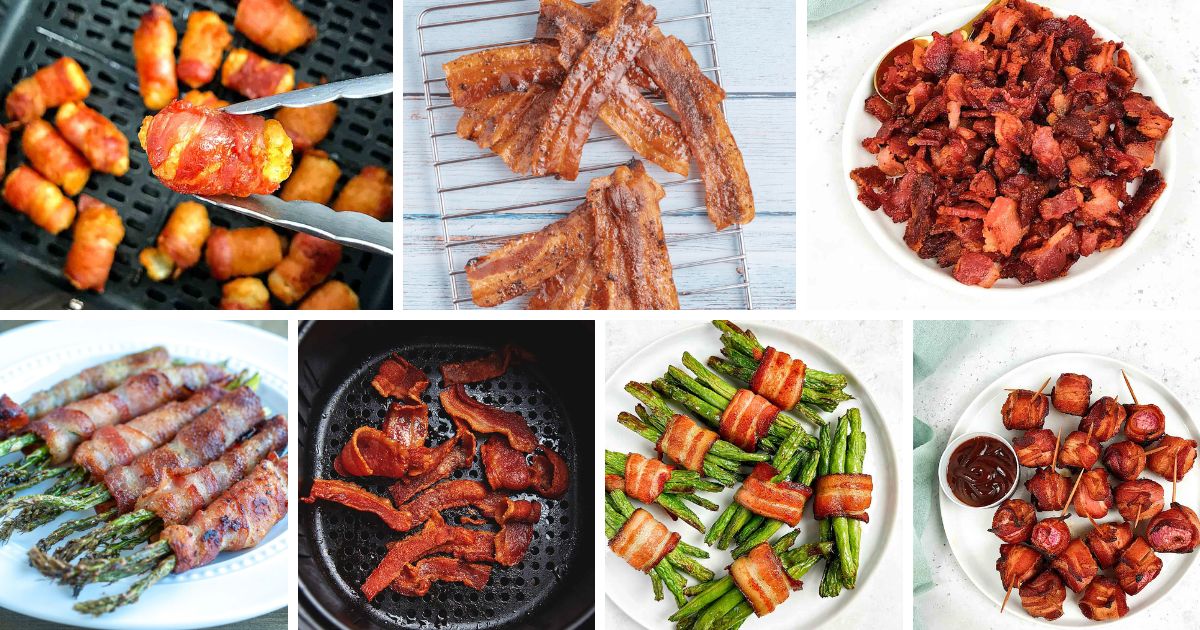 Air fryer bacon - Cook perfect bacon in the air fryer!- Ketofocus