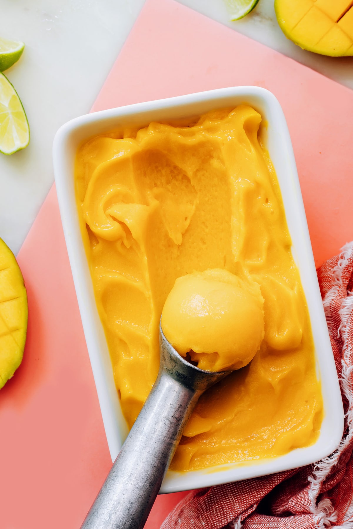 Ingredient mango sorbet