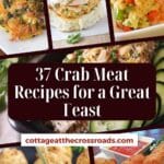 37 crab meat recipes for a great feast pinterest image.