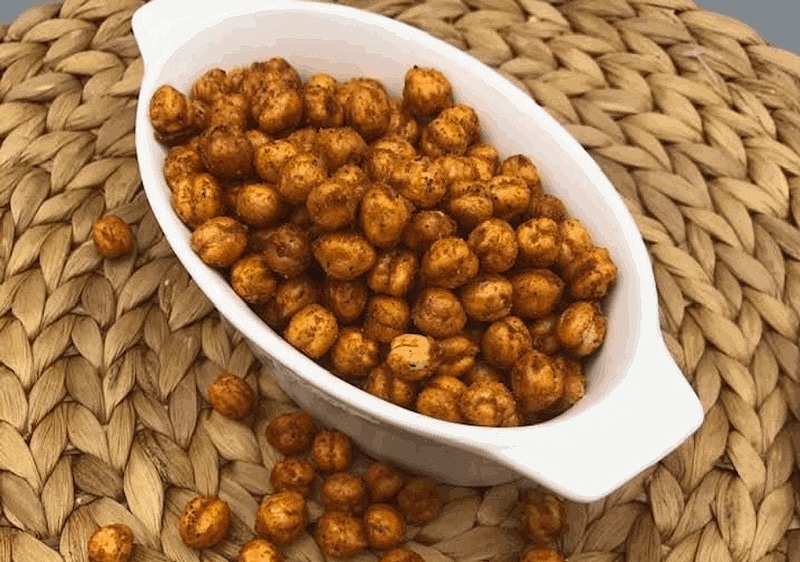 Air fryer bombay spice roasted chickpeas