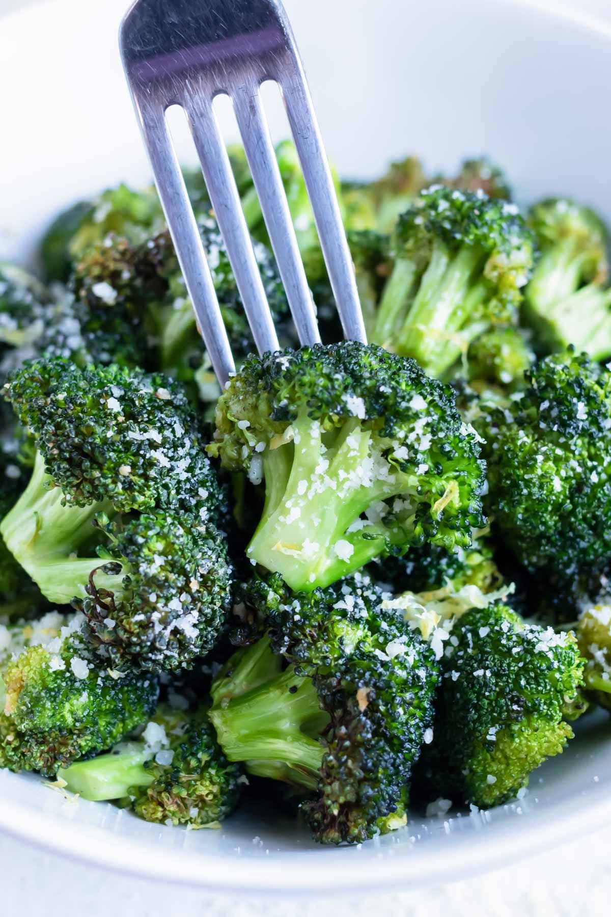 Air fryer broccoli