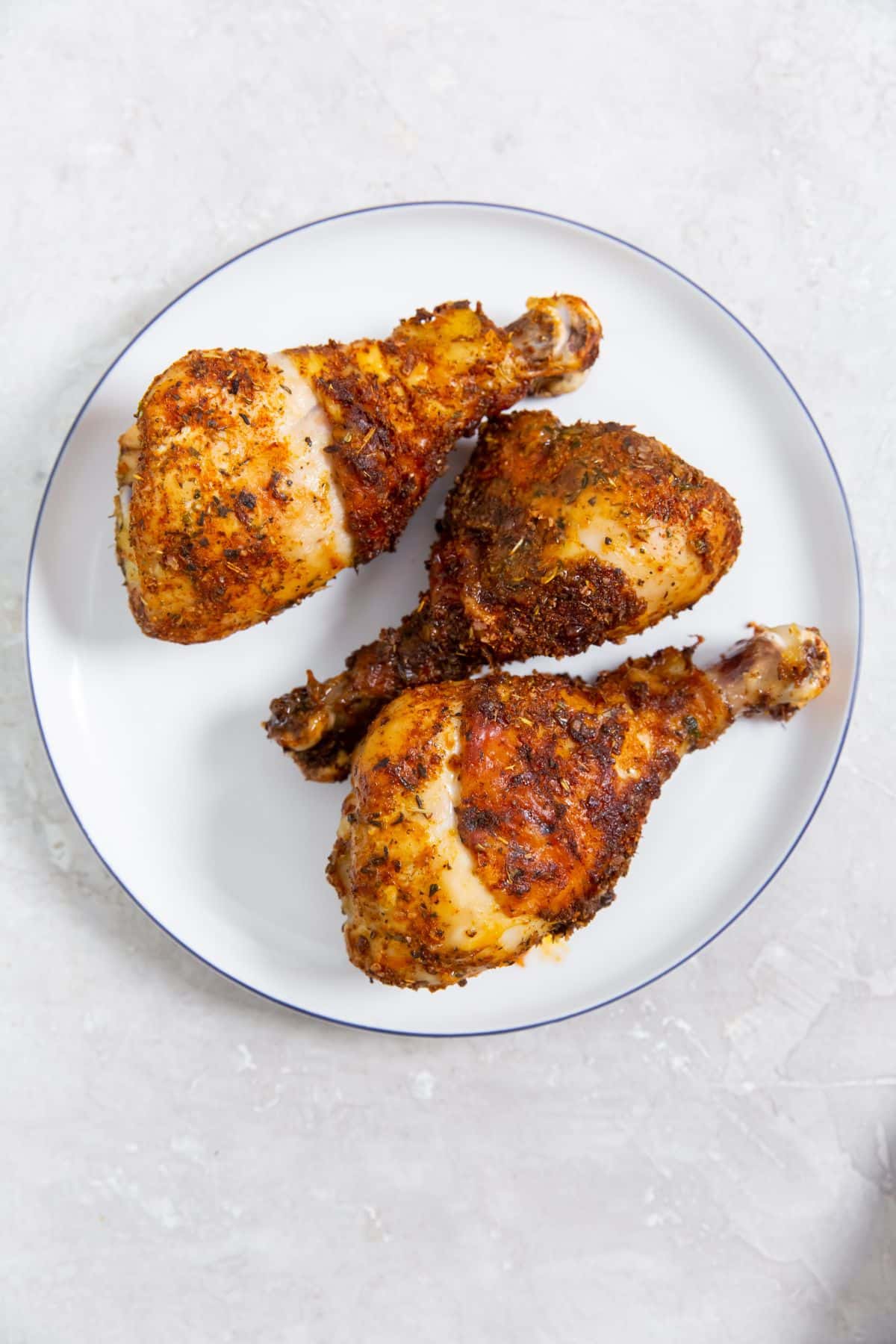 Air fryer chicken legs with dry rub