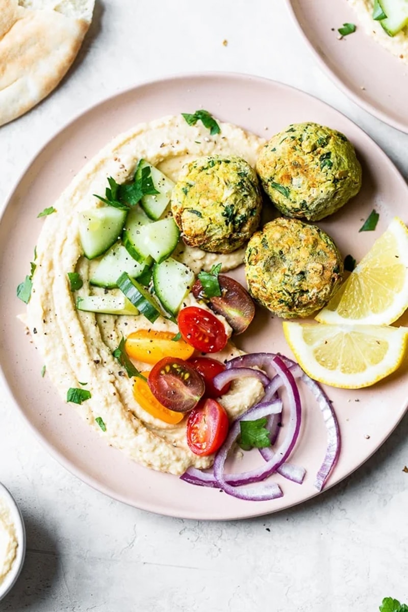 Air fryer falafel with canned chickpeas