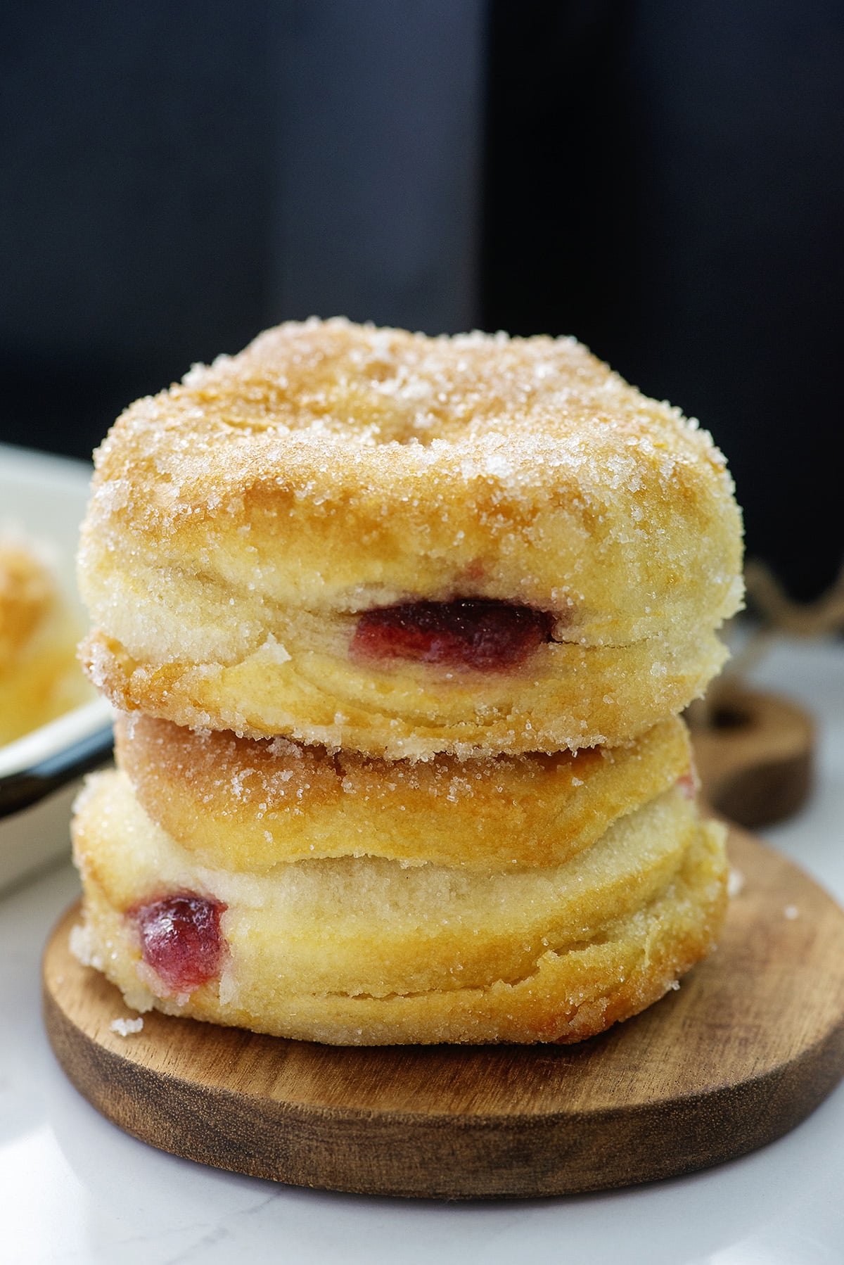 Air fryer jelly donuts