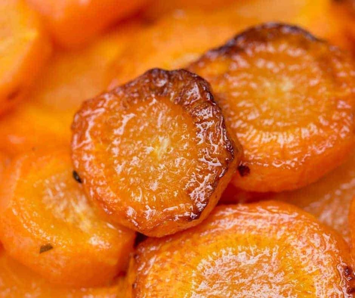 Air fryer roasted canned carrots
