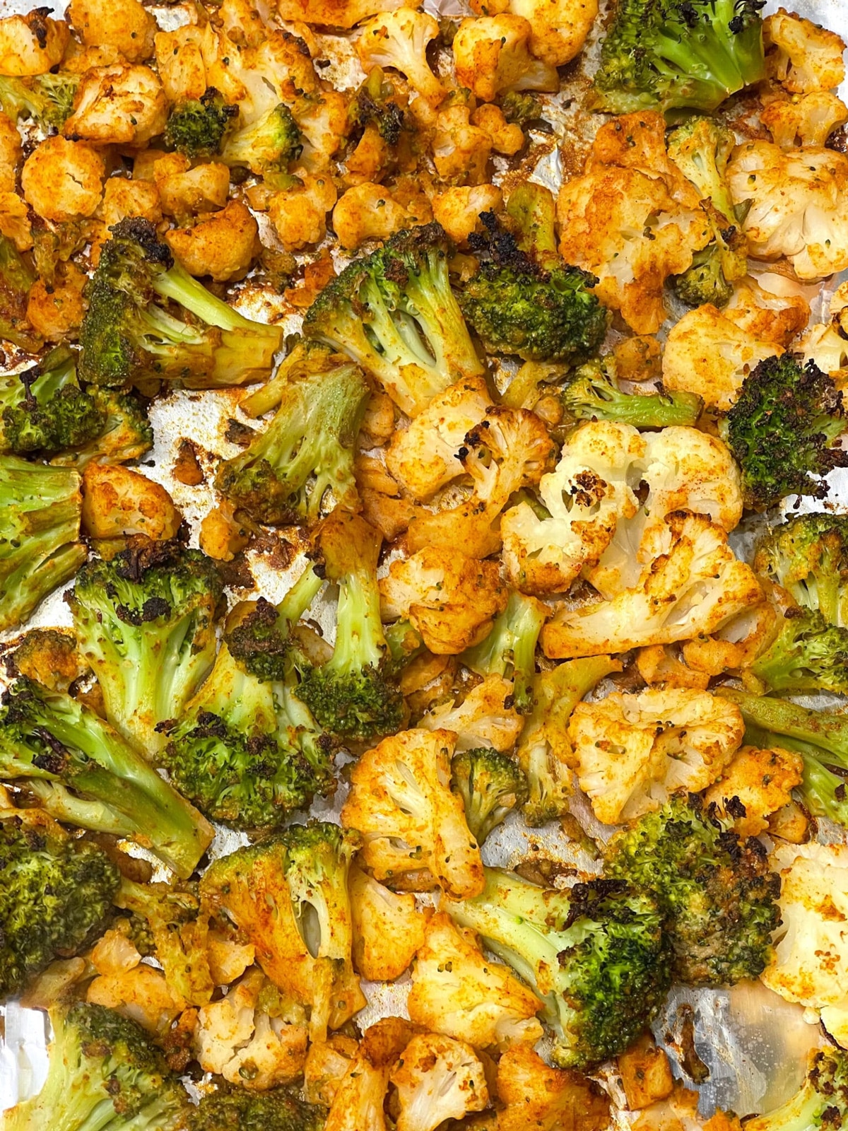 Balsamic roasted broccoli & cauliflower