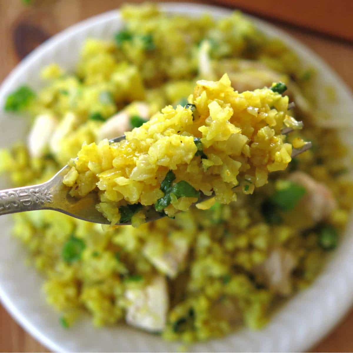 Curry cauliflower rice