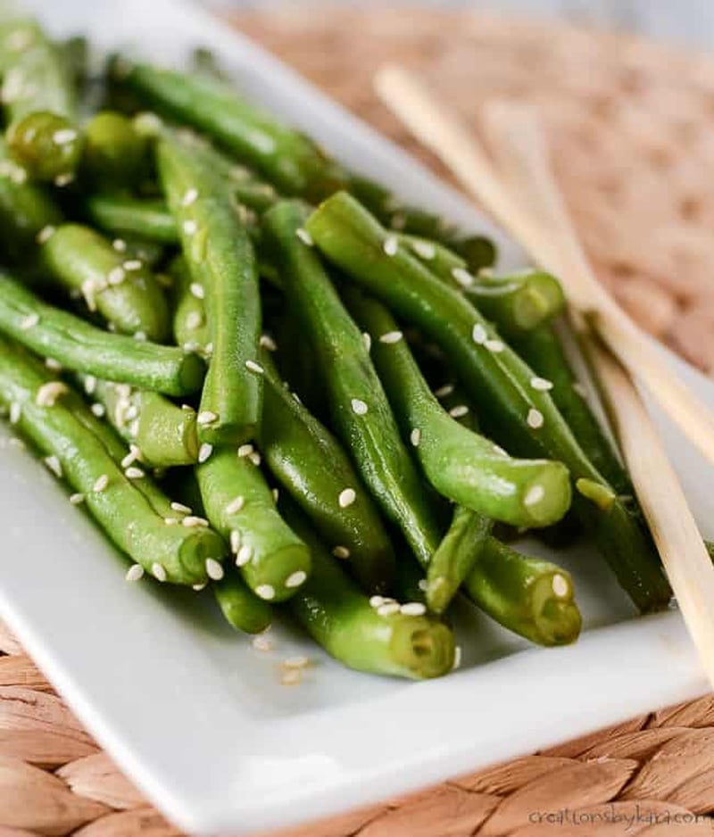 Easy sesame green beans