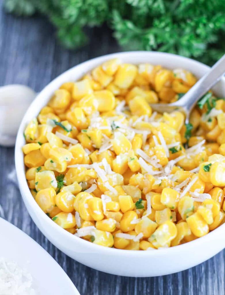 48 Frozen Corn Recipes Everyone Loves Cottage At The Crossroads   Garlic Butter Fried Corn Recipe 781x1024 