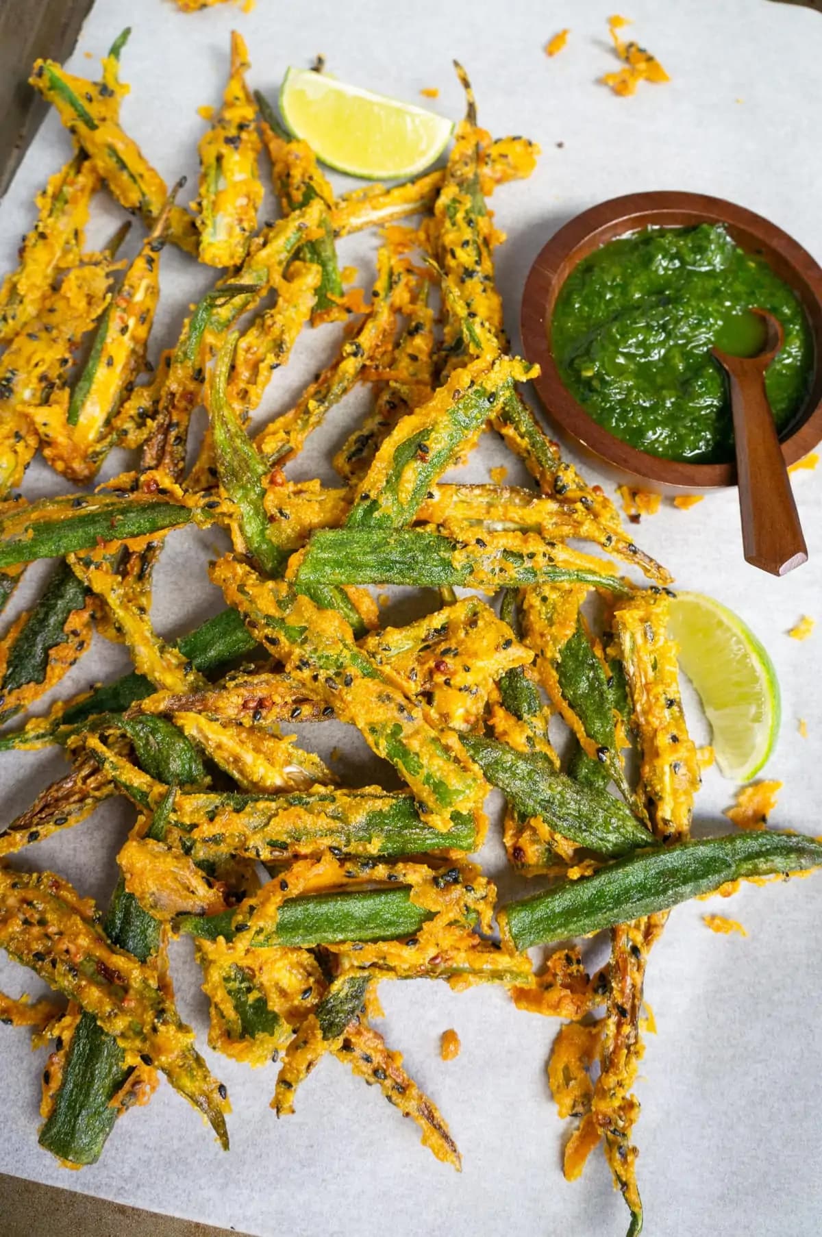 Kurkuri bhindi (crispy bhindi fry)