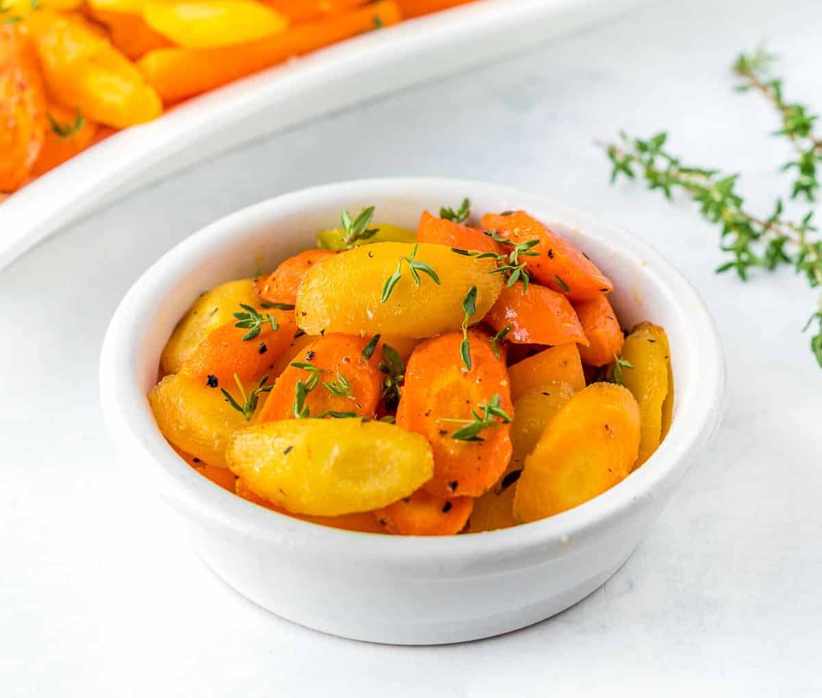 Maple roasted air fryer carrots