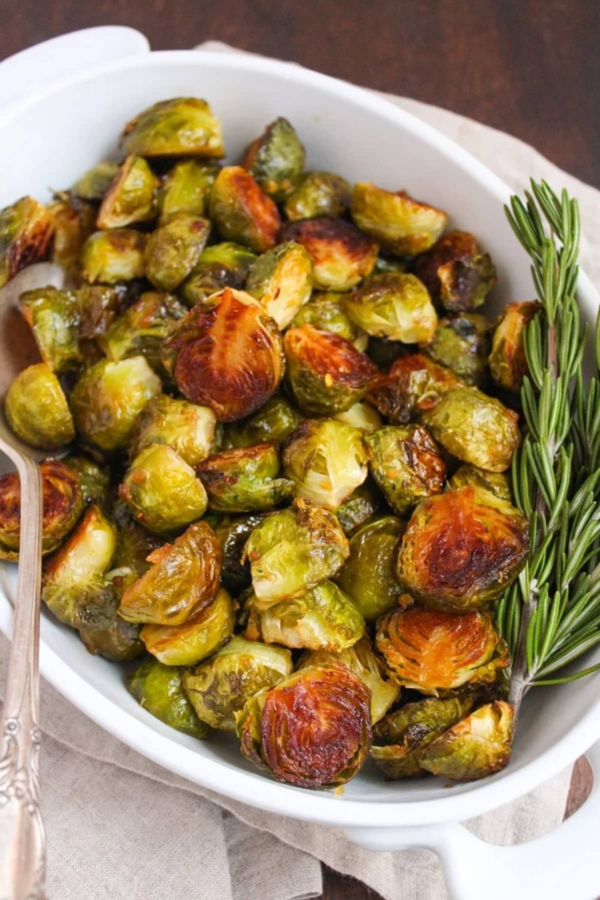 Miso & honey roasted brussels sprouts