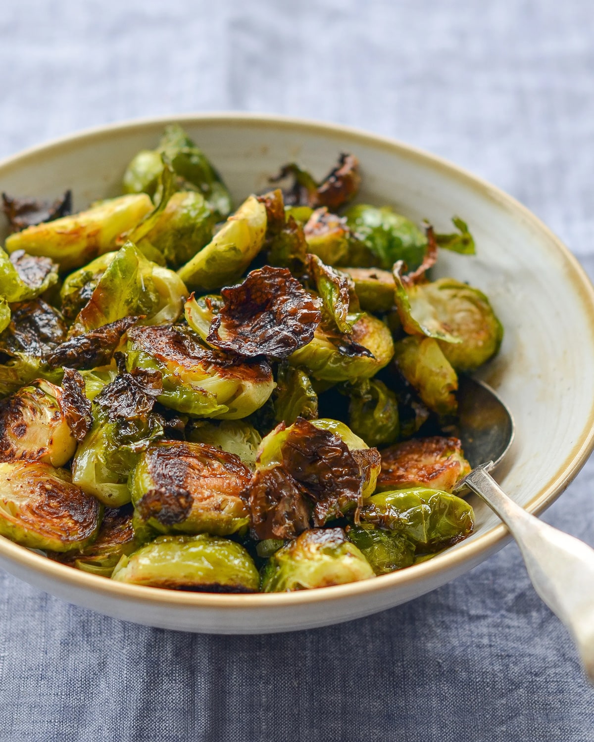 Roasted brussels sprouts with balsamic vinegar and honey