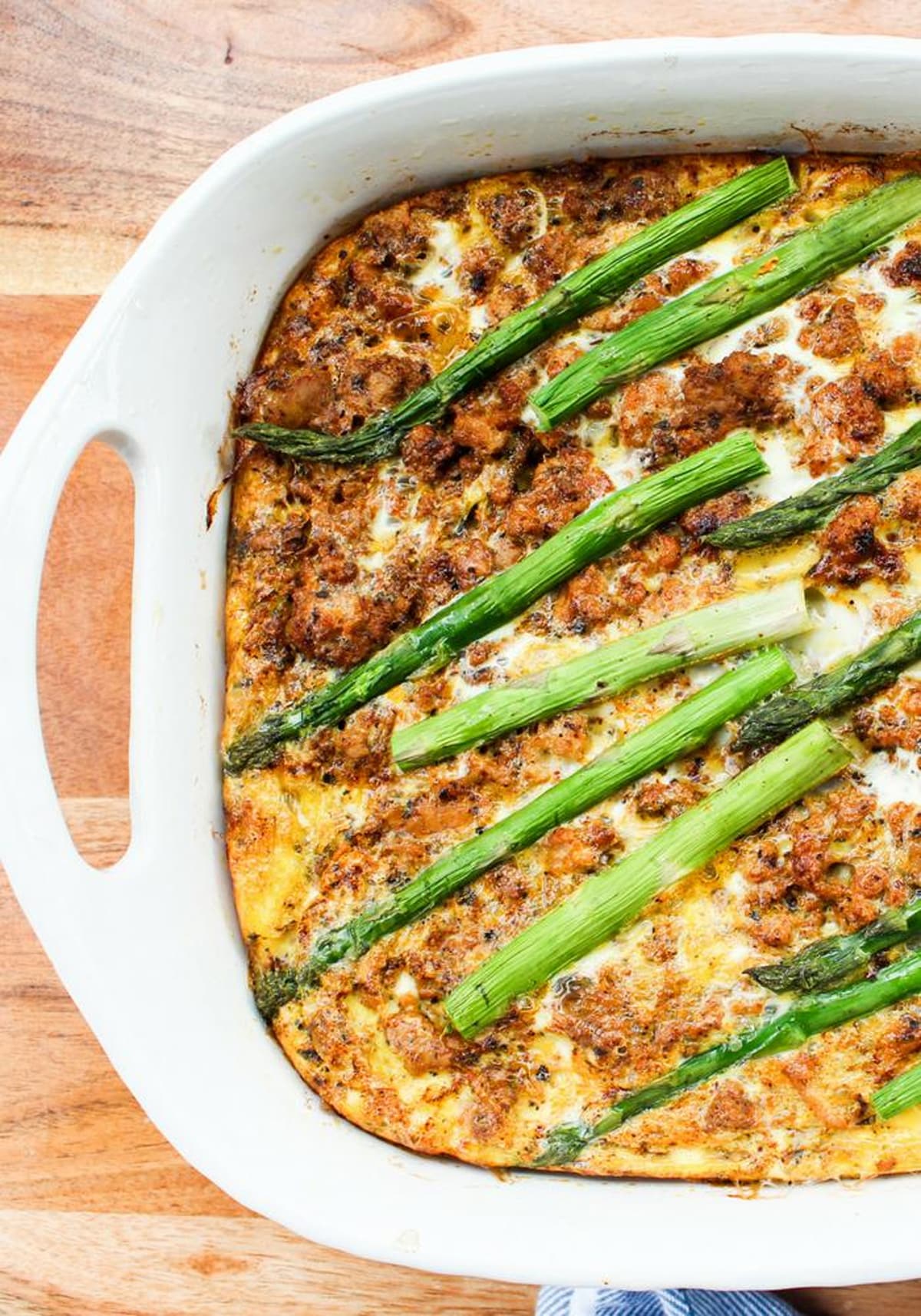 Turkey & asparagus breakfast casserole