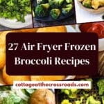 Easy air fried broccoli straight from frozen pin