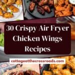 30 crispy air fryer chicken wings recipes pin