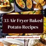 33 air fryer baked potato recipes pin