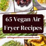 65 vegan air fryer recipes pin
