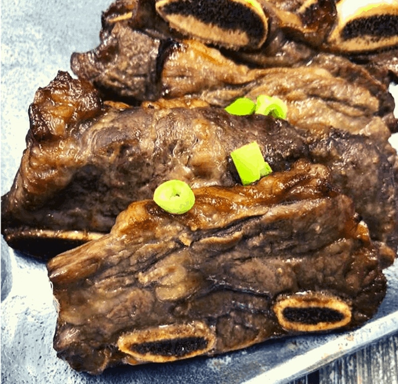 Air fried korean-style beef short ribs