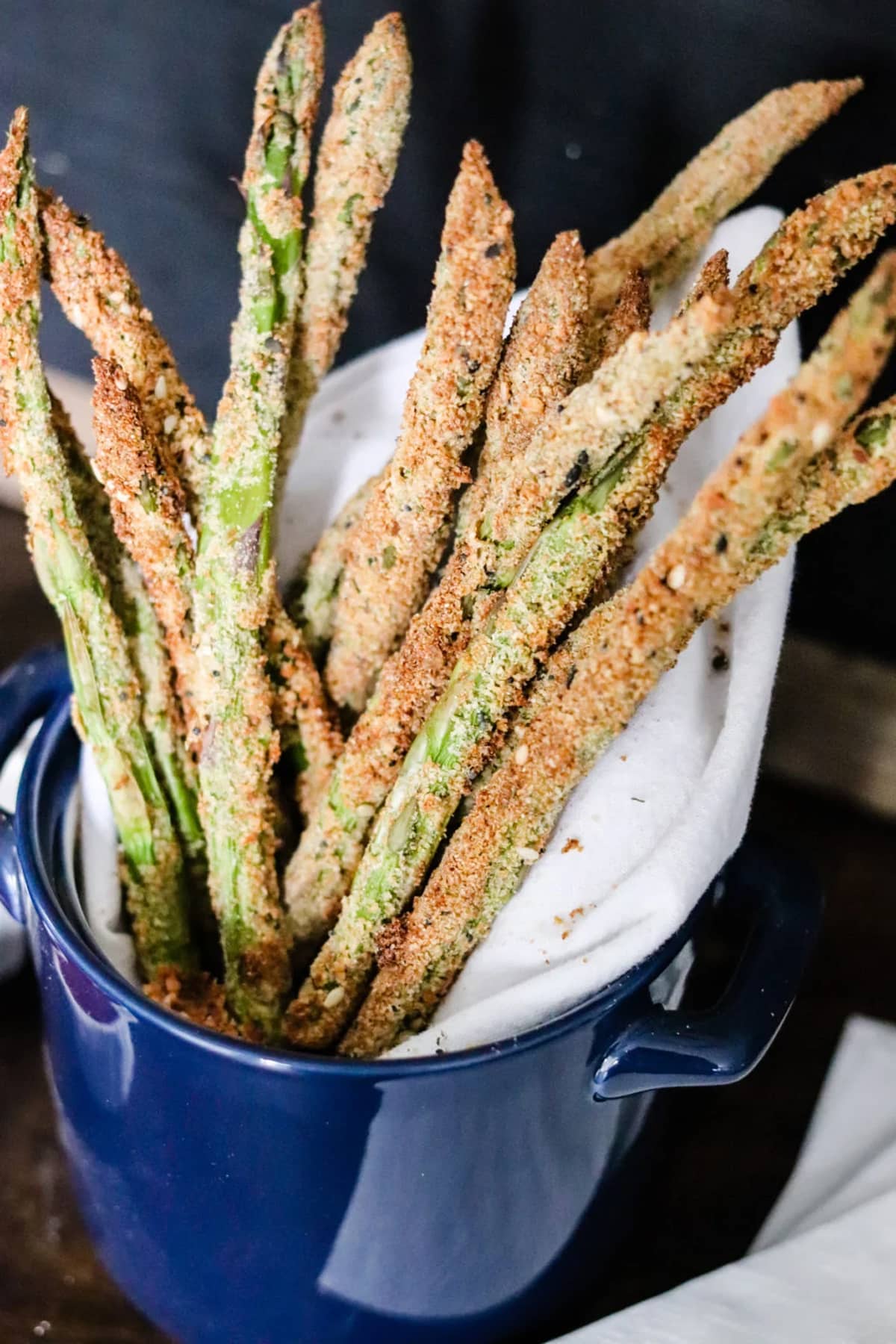 Air fryer asparagus fries