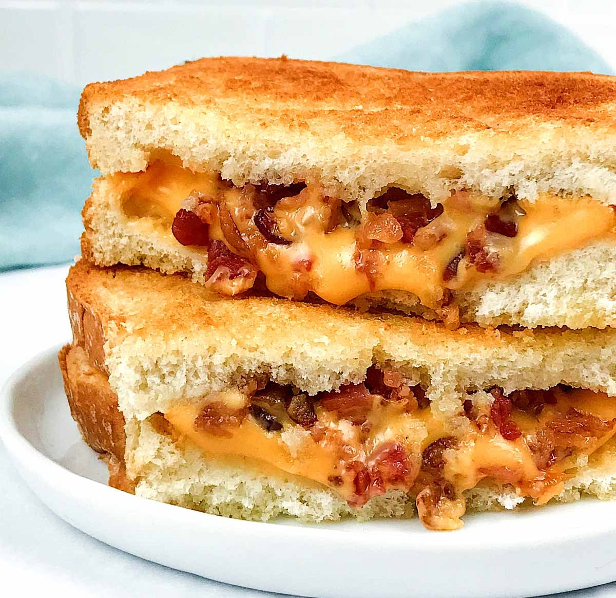 Air fryer bacon grilled cheese