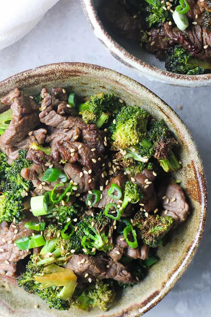 Air fryer beef and broccoli