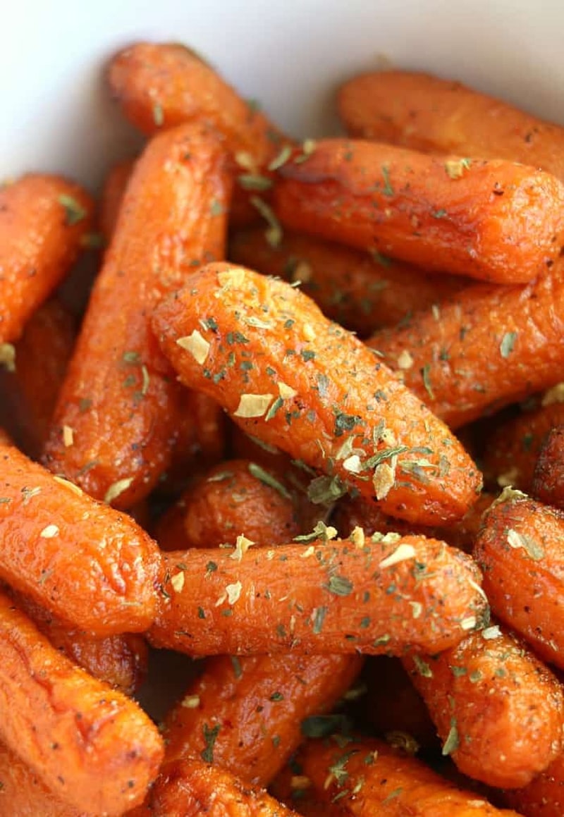 Air fryer brown sugar roasted carrot