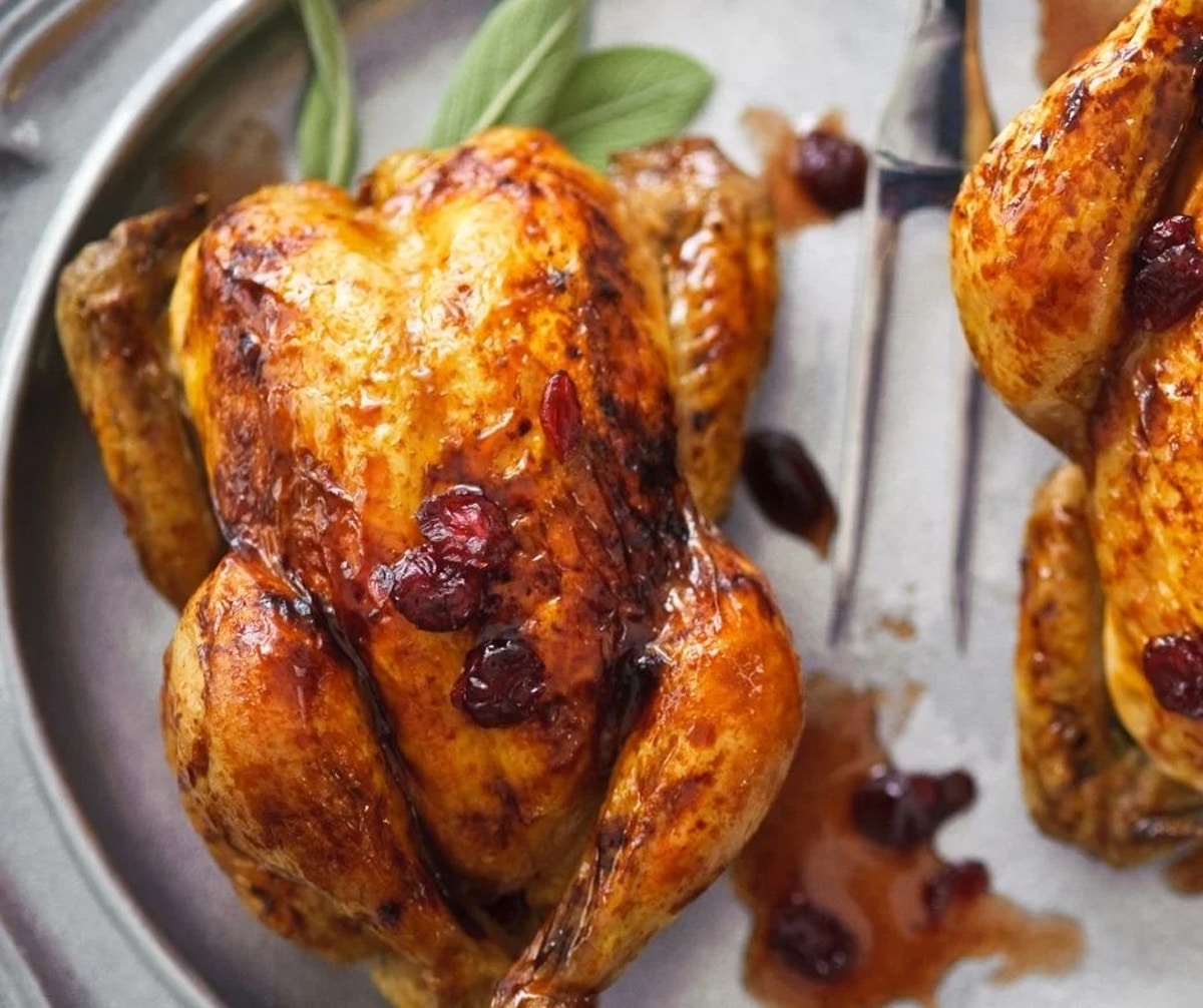 Air fryer cornish hens with poultry seasoning