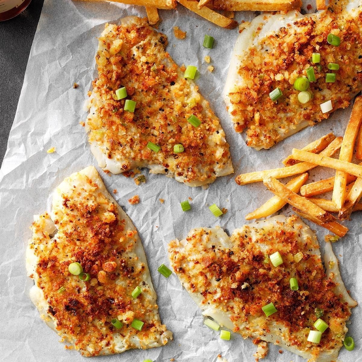 Air-fryer crumb-topped sole recipe
