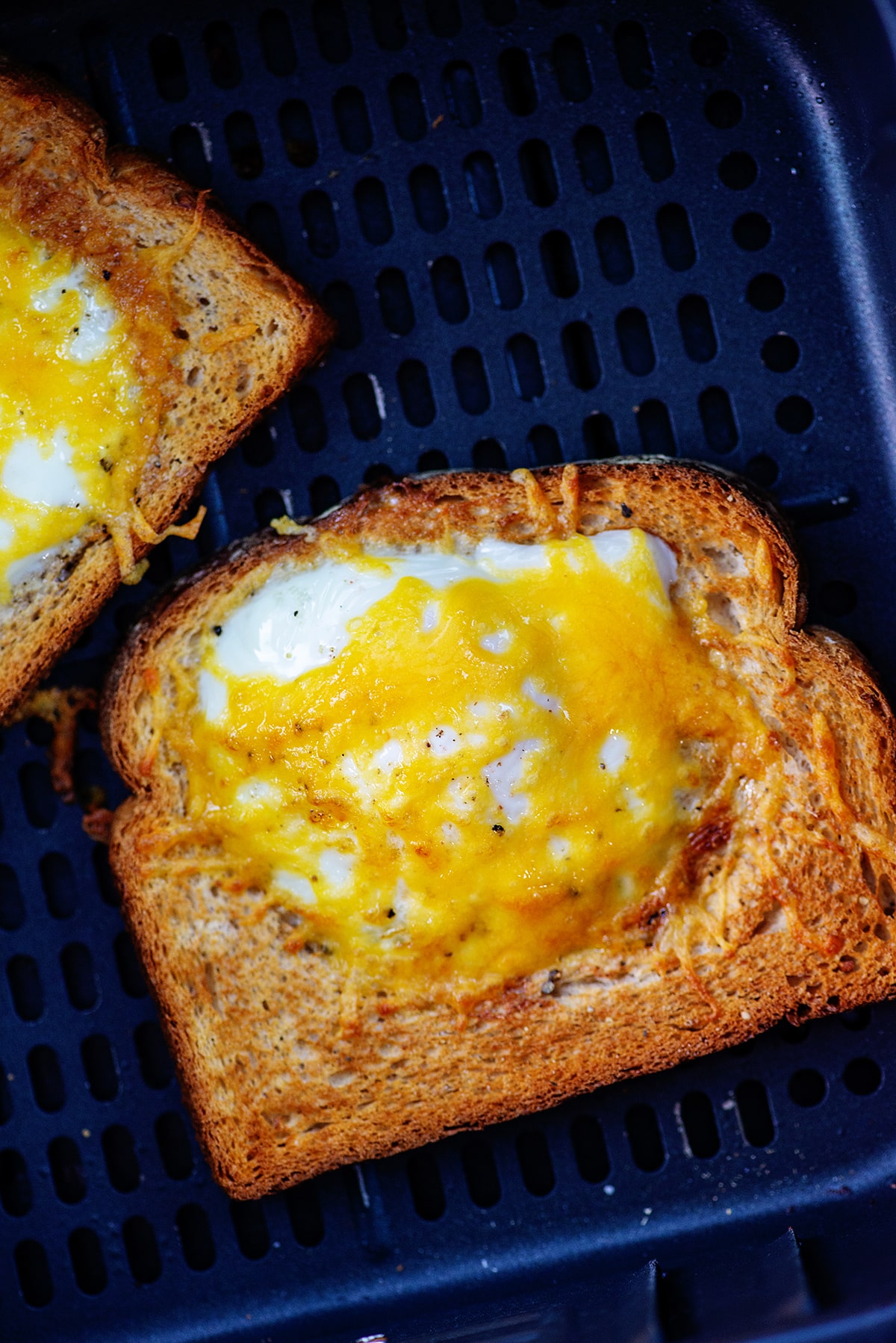 Air fryer egg toast