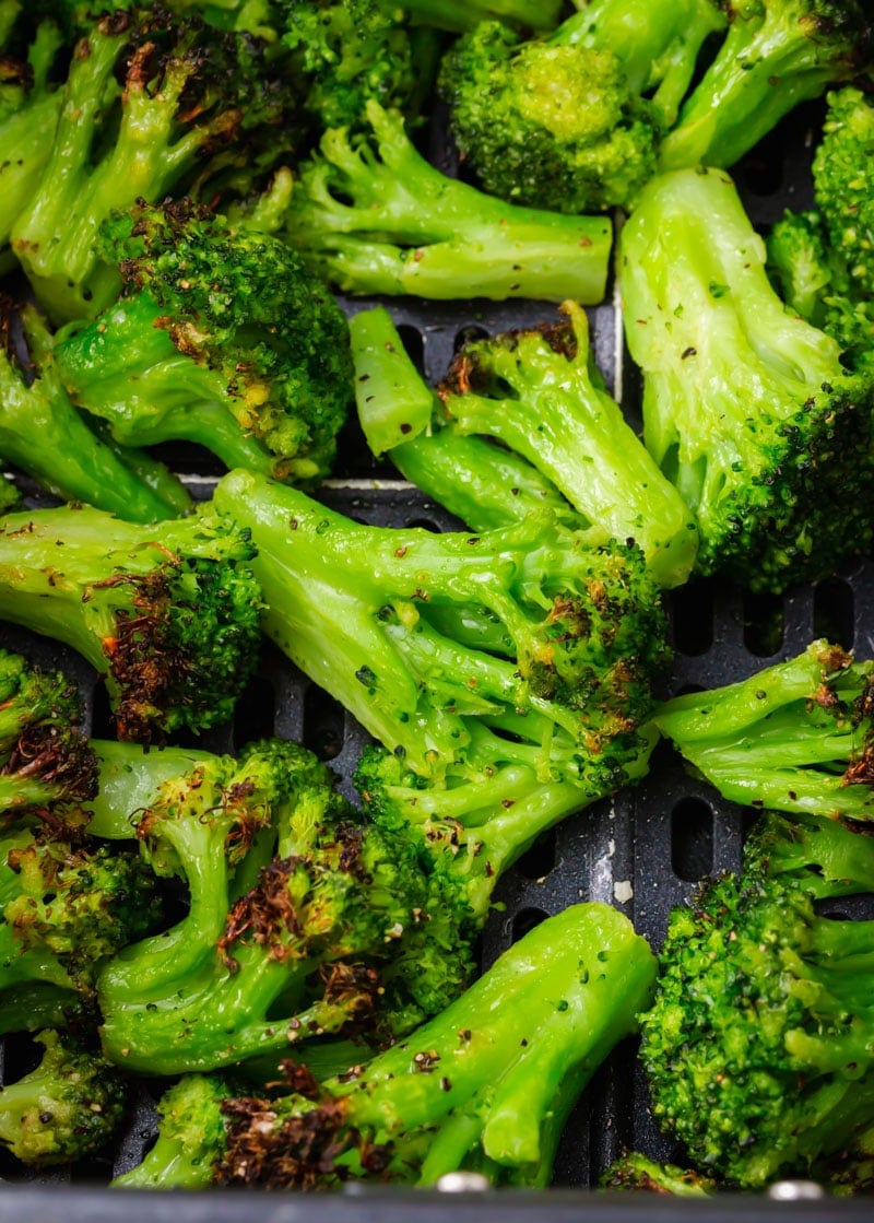 Air fryer frozen broccoli under 15 minutes