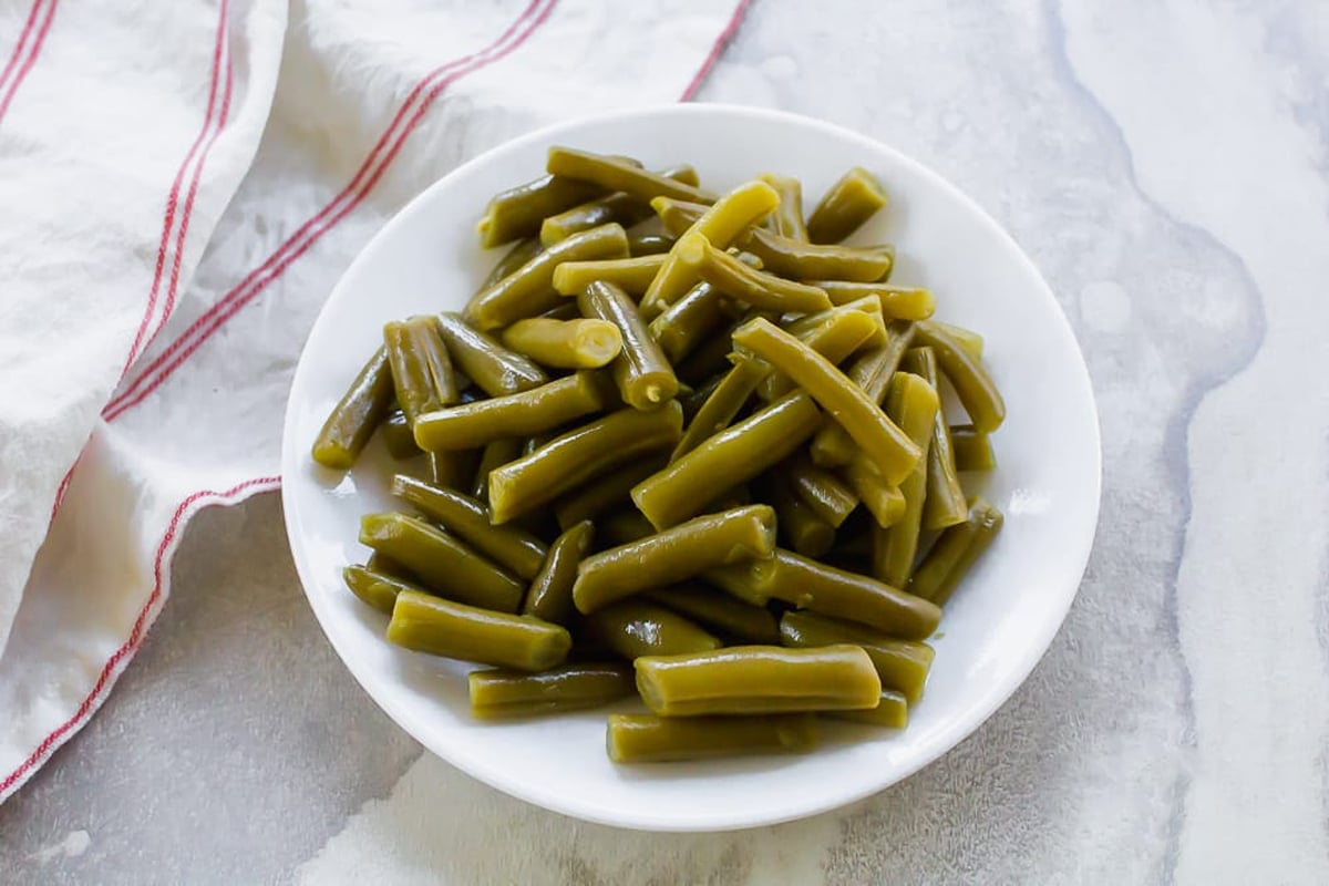 Air fryer green beans from a can