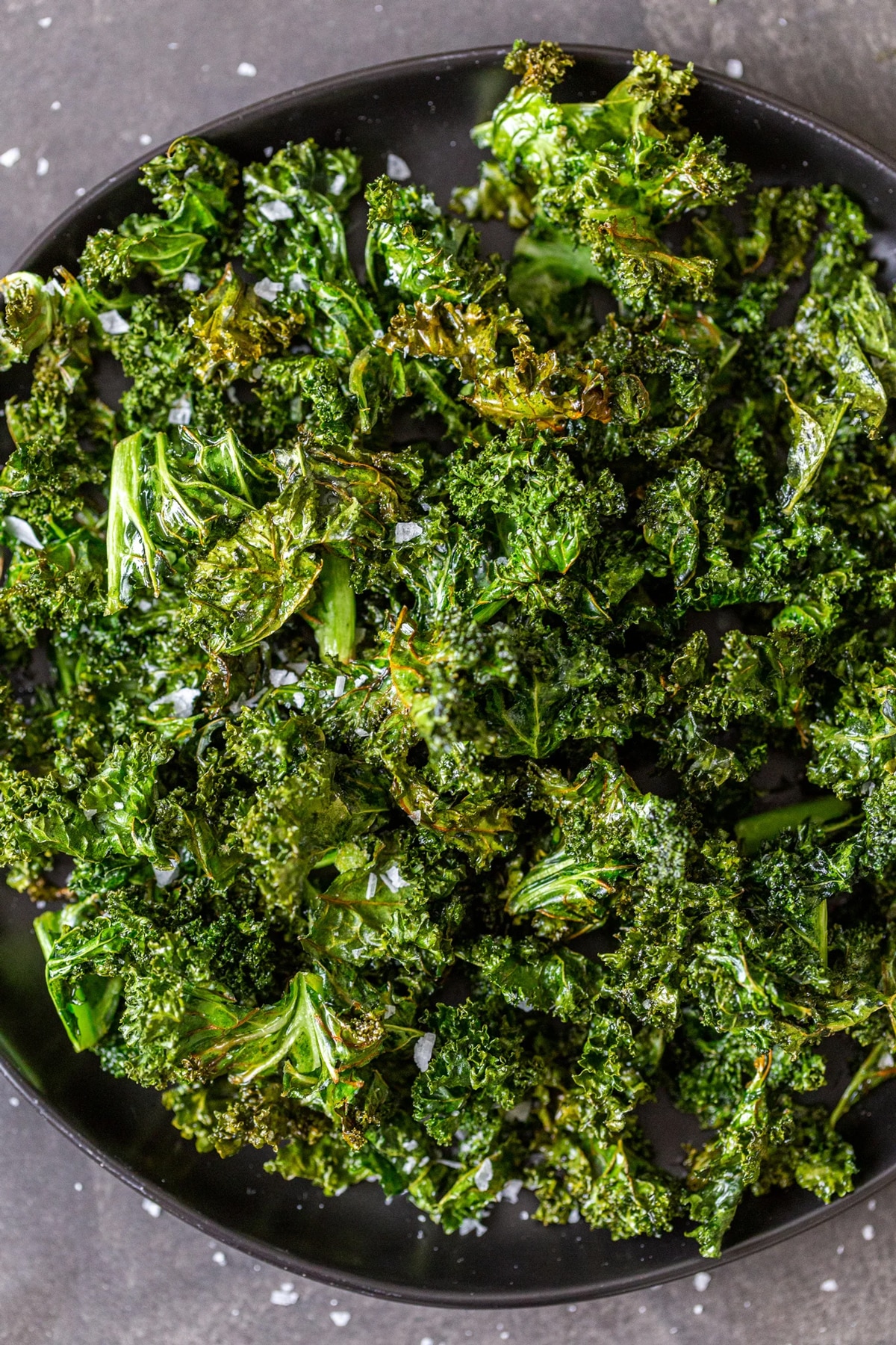 Air fryer kale chips (only 3 ingredients)