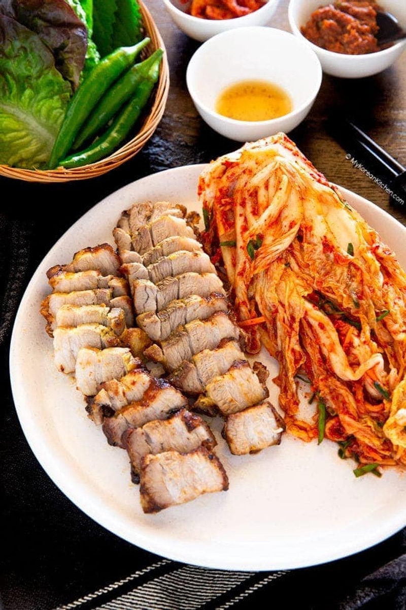 Air fryer korean pork belly
