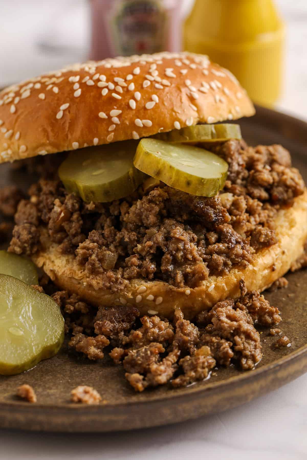 Air fryer loose meat sandwiches